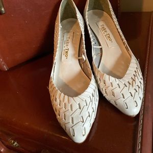 Vintage Take Two white woven  heals